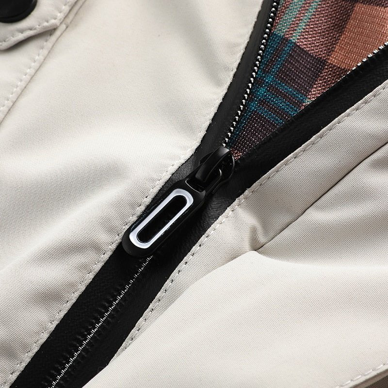 Alan - Water- and windproof jacket with removable hood for men