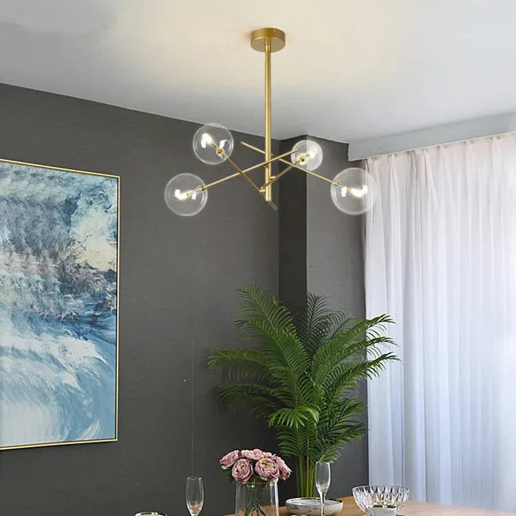 ChicLumen - Luxuriöser Glas-Kronleuchter für elegantes Wohnen