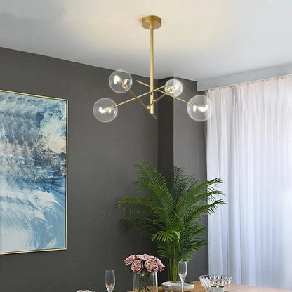 ChicLumen - Luxuriöser Glas-Kronleuchter für elegantes Wohnen