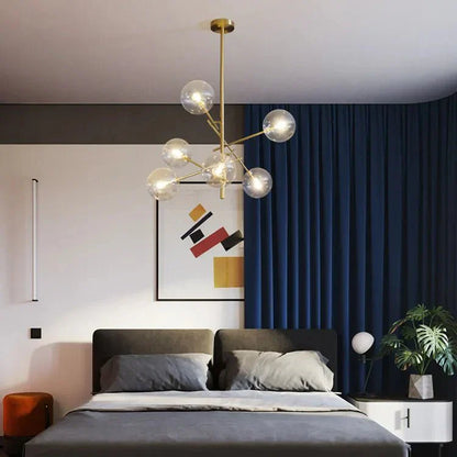 ChicLumen - Luxuriöser Glas-Kronleuchter für elegantes Wohnen