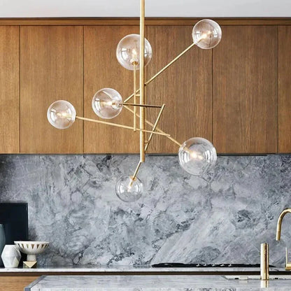 ChicLumen - Luxuriöser Glas-Kronleuchter für elegantes Wohnen