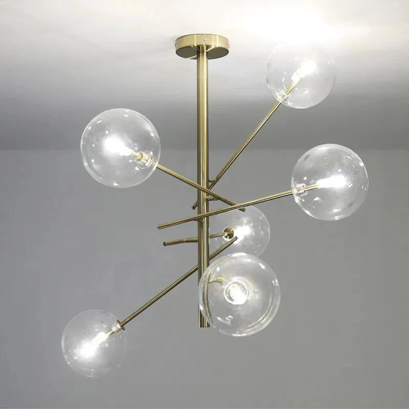 ChicLumen - Luxuriöser Glas-Kronleuchter für elegantes Wohnen