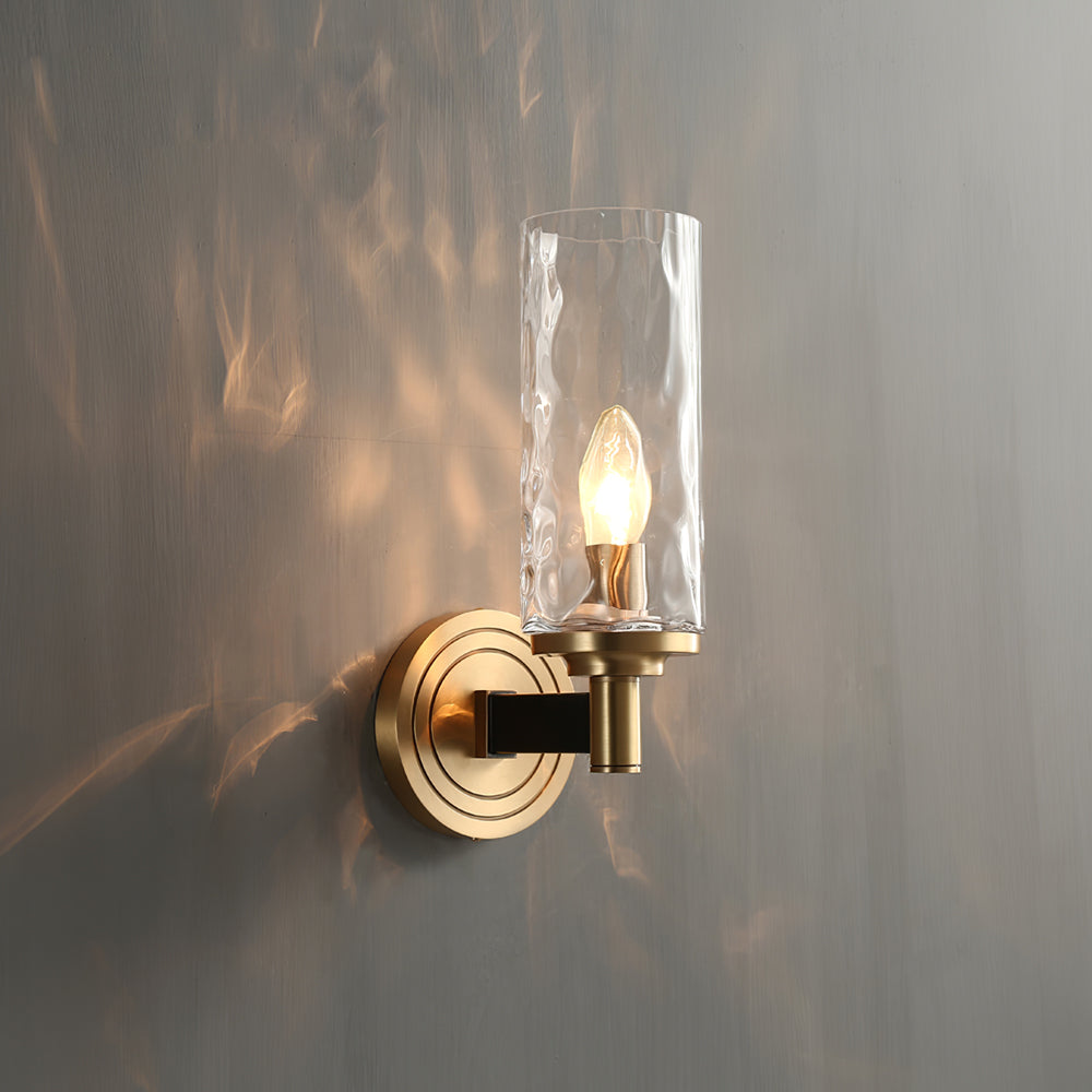 GoldenAura - Chic glasvægslampe til en luksuriøs atmosfære
