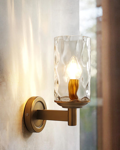 GoldenAura - Chic glasvægslampe til en luksuriøs atmosfære