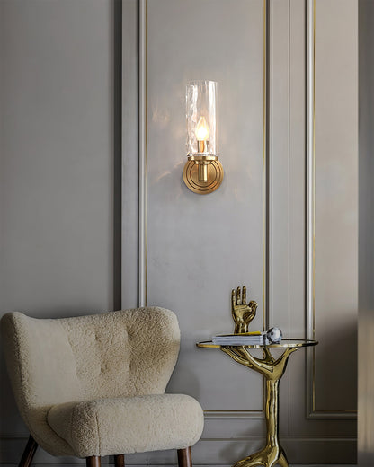 GoldenAura - Chic glasvægslampe til en luksuriøs atmosfære