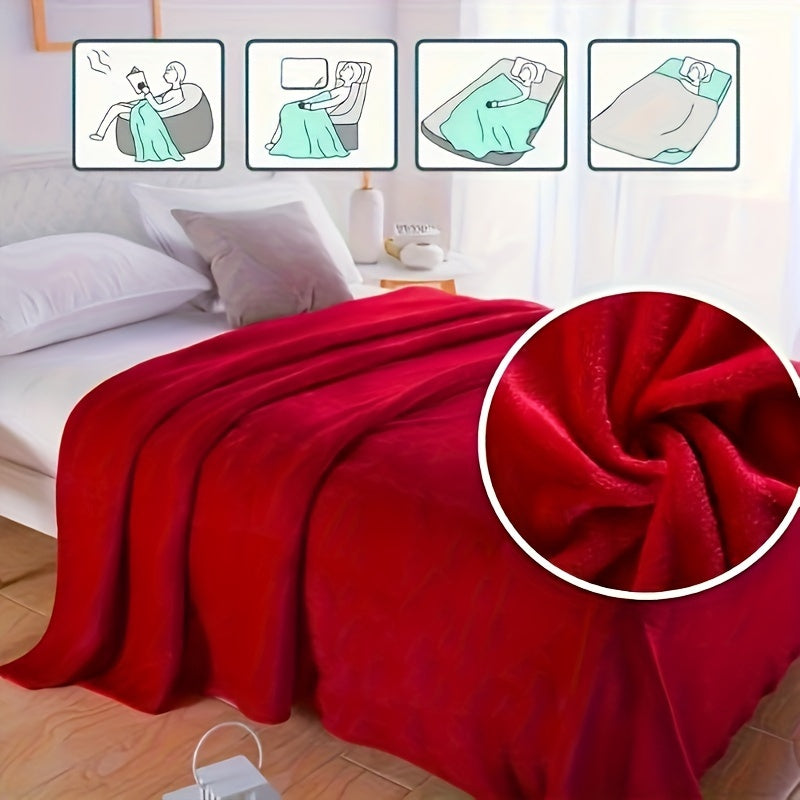 SnuggleSoft - Warmes Flanell-Decke für Sofa und Reisen