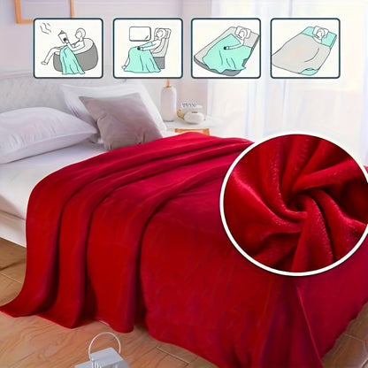 SnuggleSoft - Warmes Flanell-Decke für Sofa und Reisen