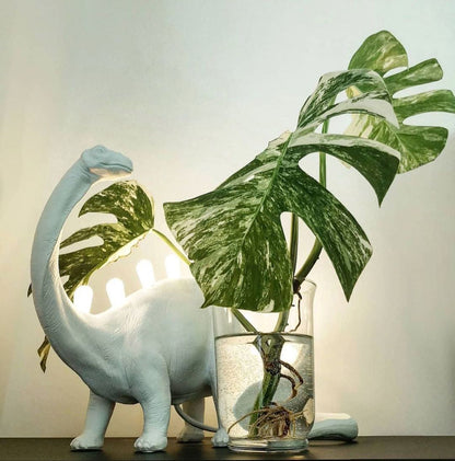 DinoLite - Kreativ Bordlampe med Oplyst Bagside