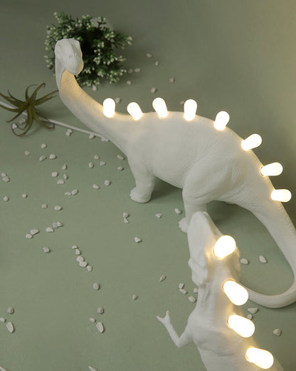 DinoLite - Kreativ Bordlampe med Oplyst Bagside