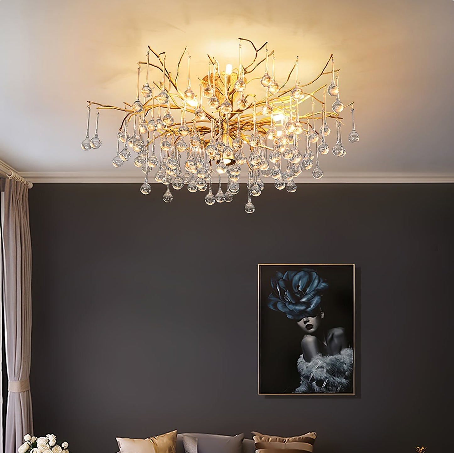 LuxeDivino - Ceiling Lamp with Subtle Finish and Luxurious Lighting