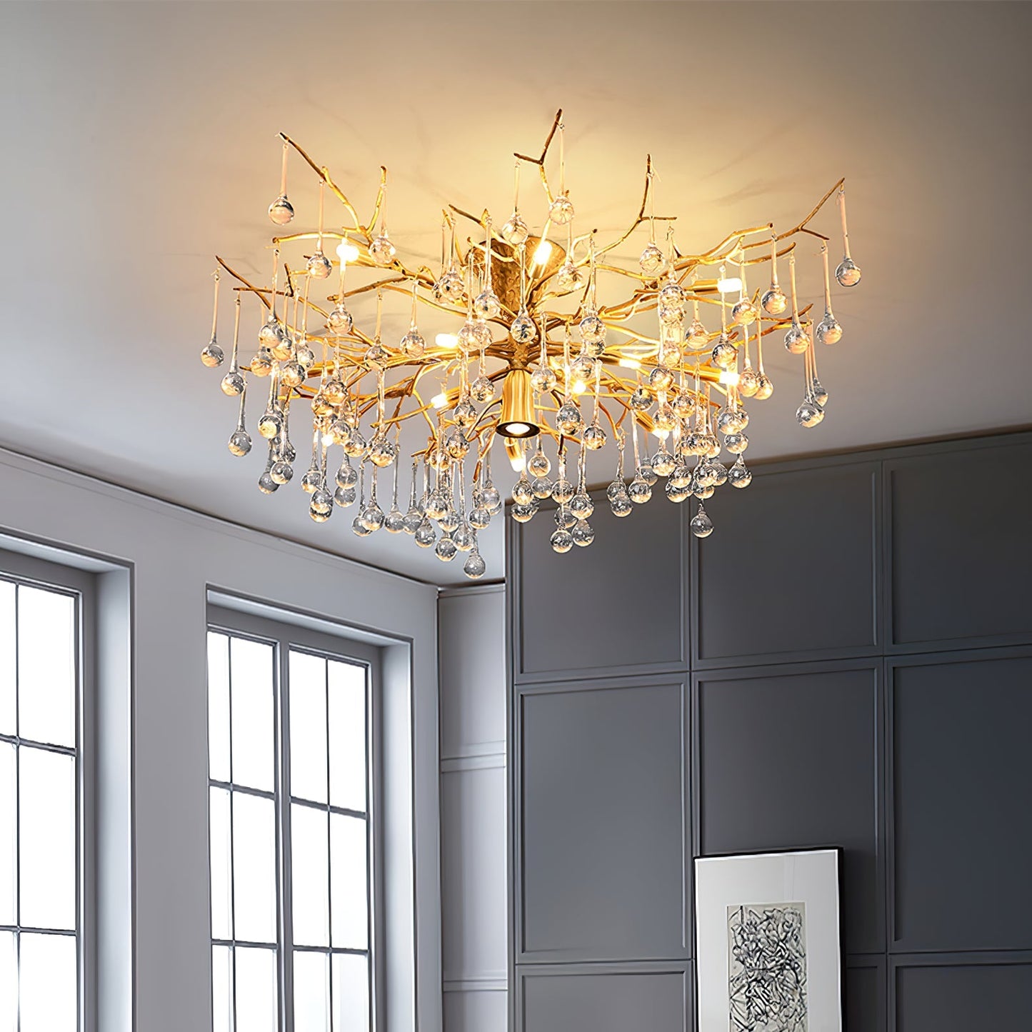 LuxeDivino - Ceiling Lamp with Subtle Finish and Luxurious Lighting