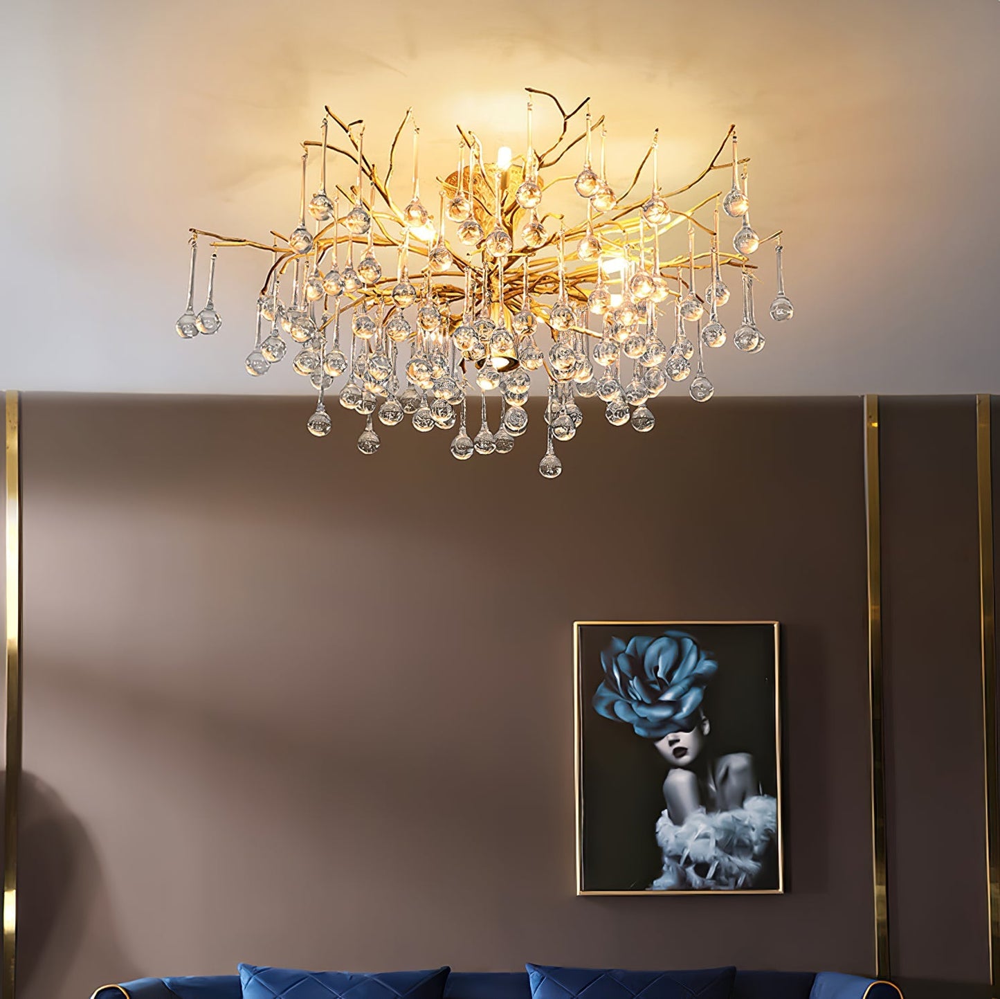 LuxeDivino - Ceiling Lamp with Subtle Finish and Luxurious Lighting