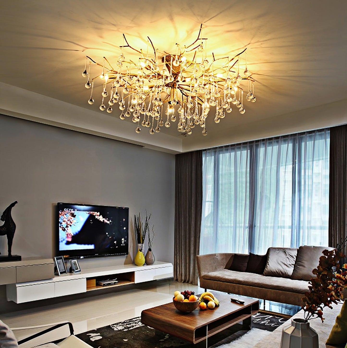 LuxeDivino - Ceiling Lamp with Subtle Finish and Luxurious Lighting