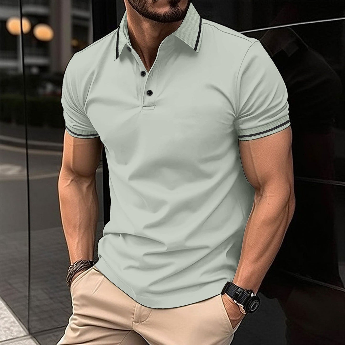 Polo pour hommes - Look premium