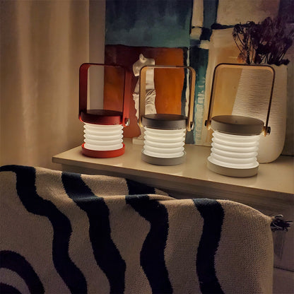 LanternLuxe - Lampe de table lanterne portable avec une lueur chaleureuse et un design élégant
