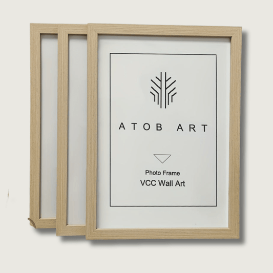 TimberFrame - Elegantes Holz-Fotorahmen-Set