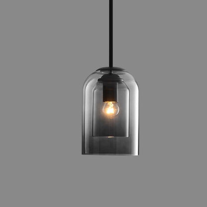MicaLuxe | Retro-Hängeleuchte mit Doppelglas
