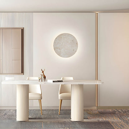 StoneGlo | Rund stenmur lampe