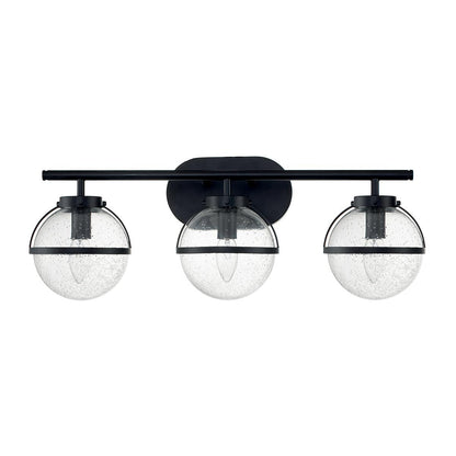 BrassLuxe - 3-Light Wall Lamp Black