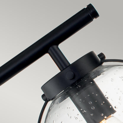 BrassLuxe - 3-Light Wall Lamp Black