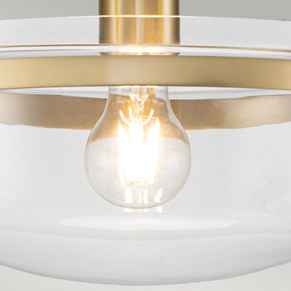 BrassElegance - Half Flush Mount Light