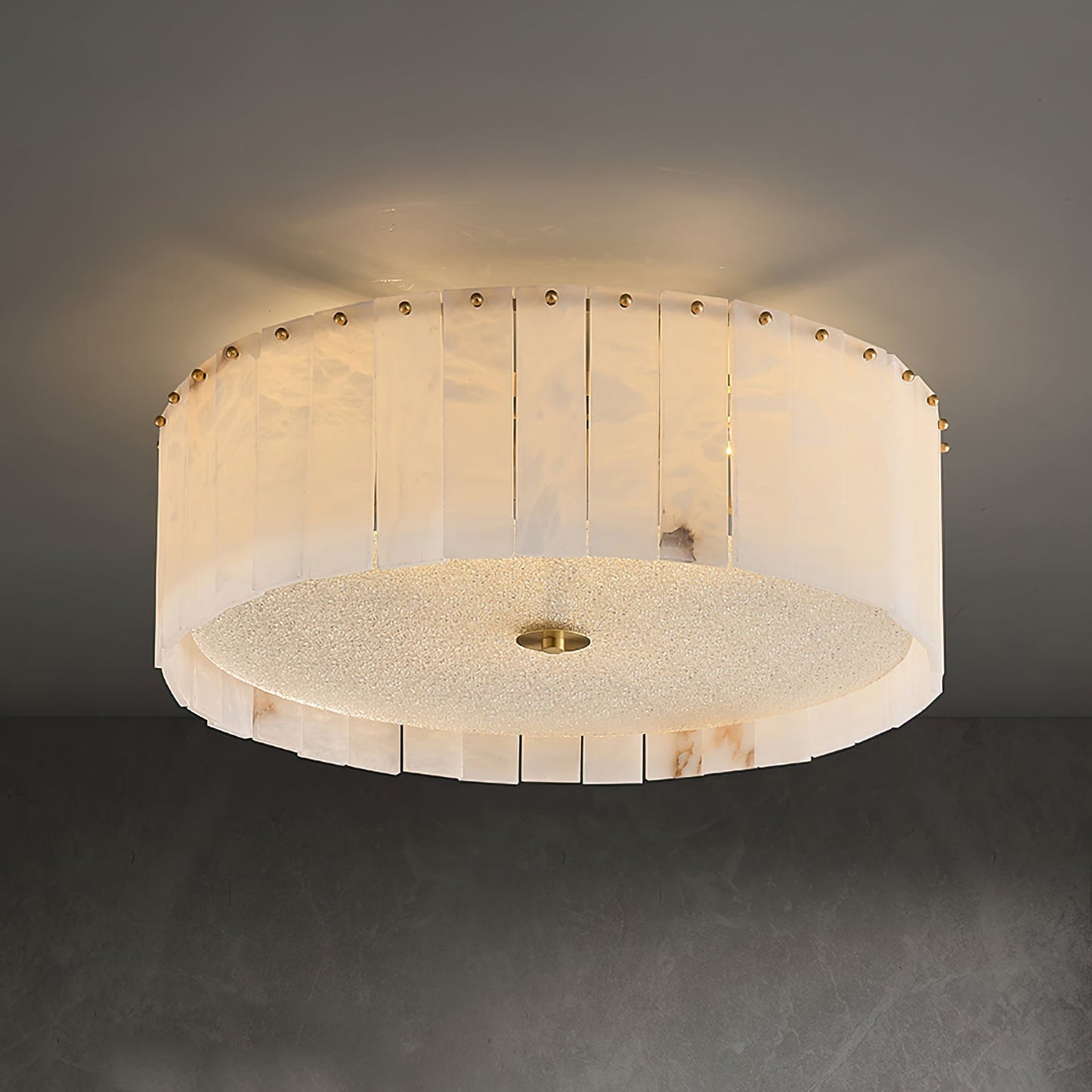 ElysianLuxe - Ceiling Lamp with Alabaster Details and Intimate Lighting