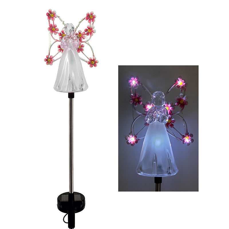 AuraAngel - Lampe Ange Solaire Atmosphérique avec Éclairage LED