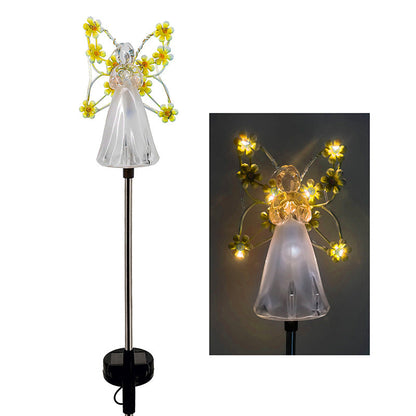 AuraAngel - Lampe Ange Solaire Atmosphérique avec Éclairage LED