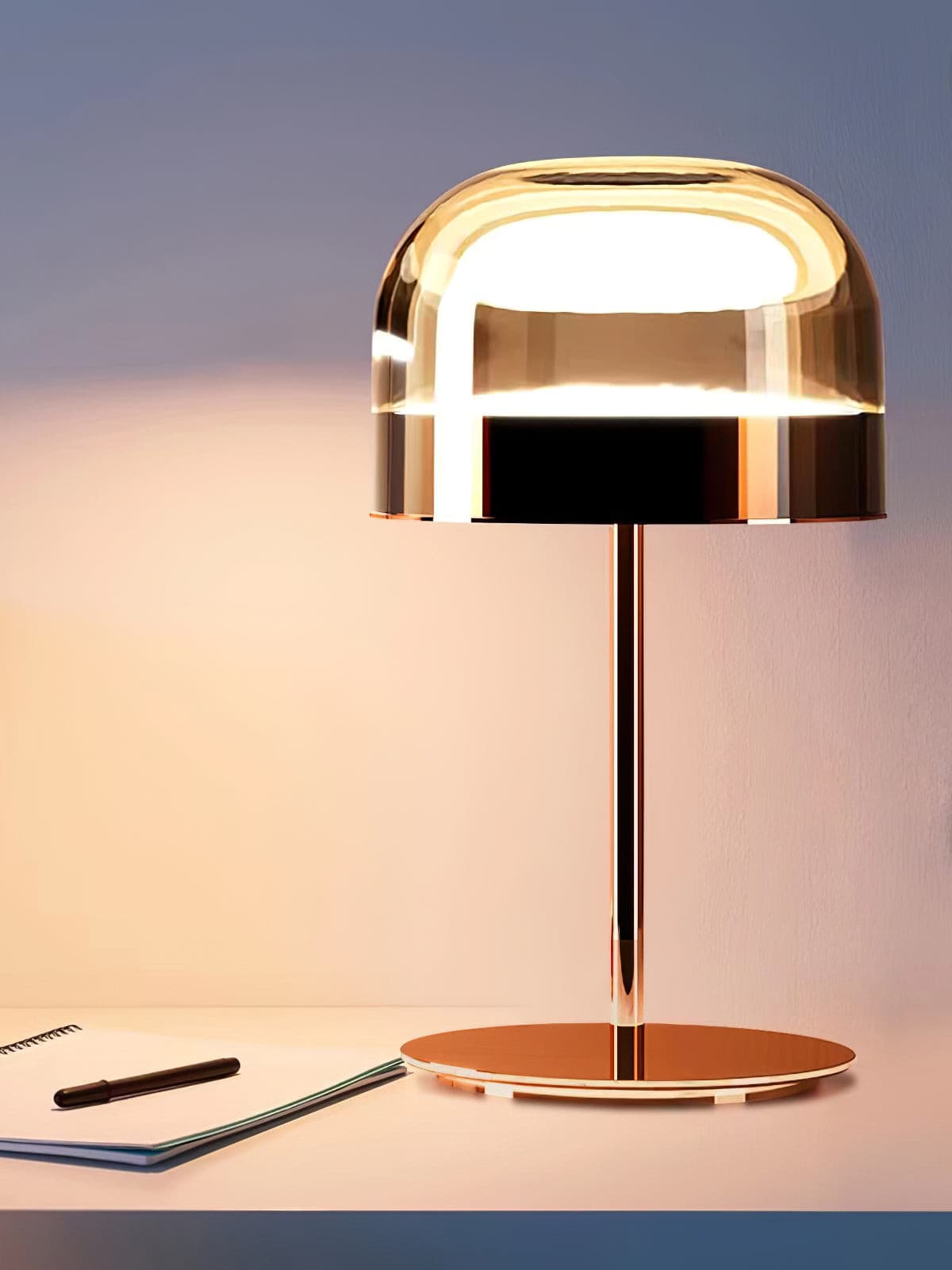 LuxeEquator - LED Table Lamp with Planetary Design and Subtle Lighting
