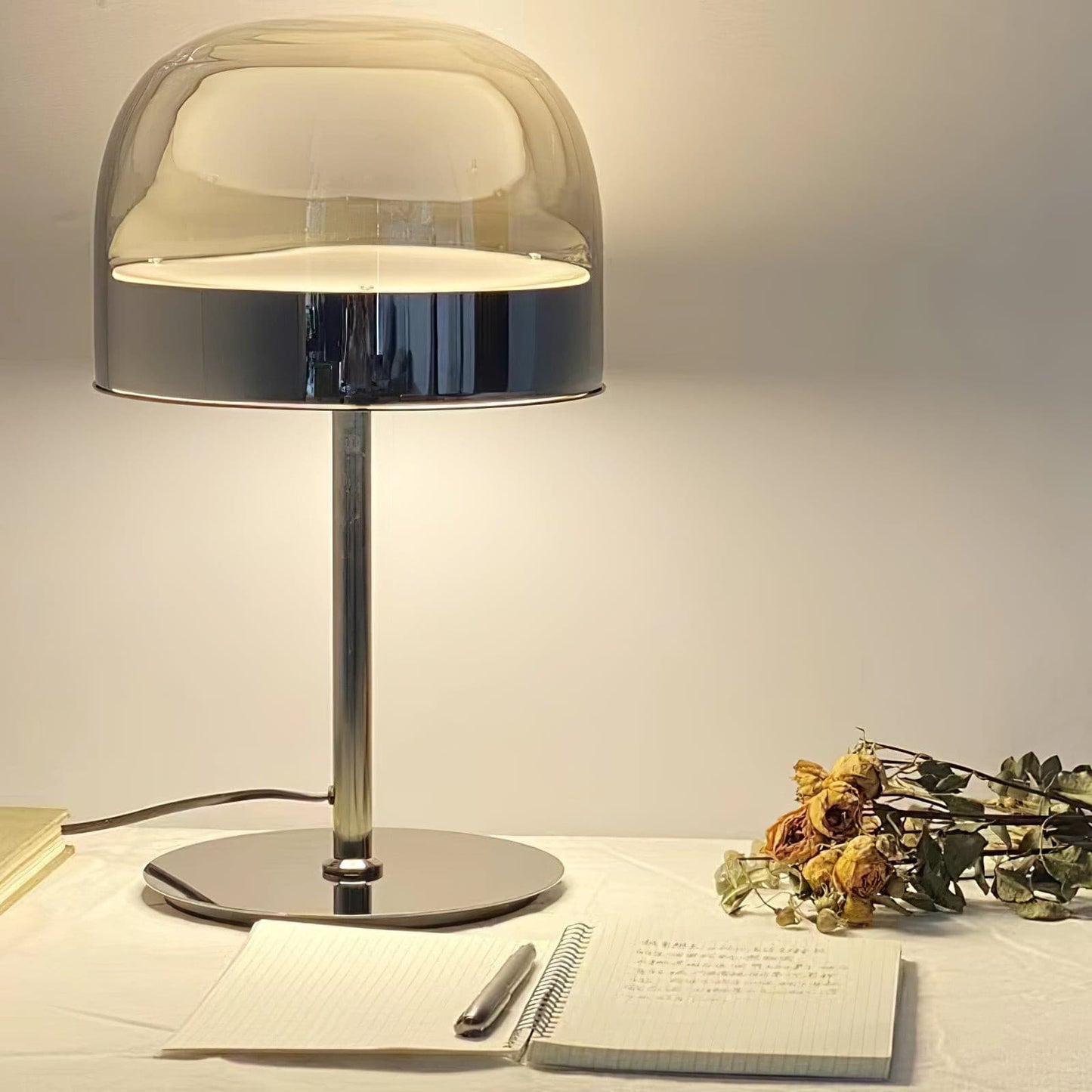 LuxeEquator - LED Table Lamp with Planetary Design and Subtle Lighting