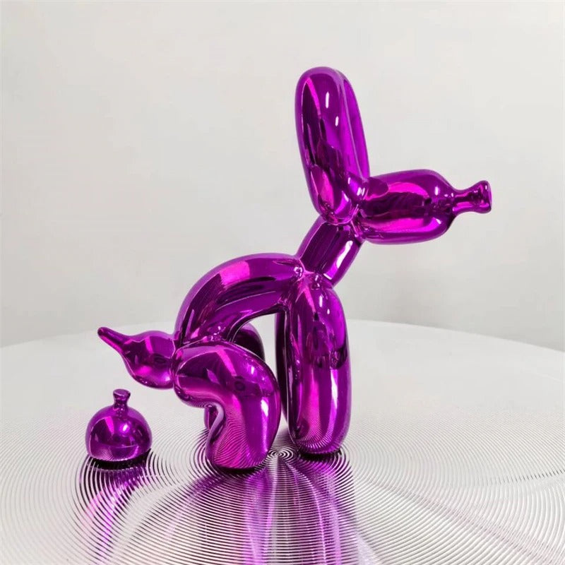 PuppyBalloon – Sculpture ludique en résine de différentes couleurs