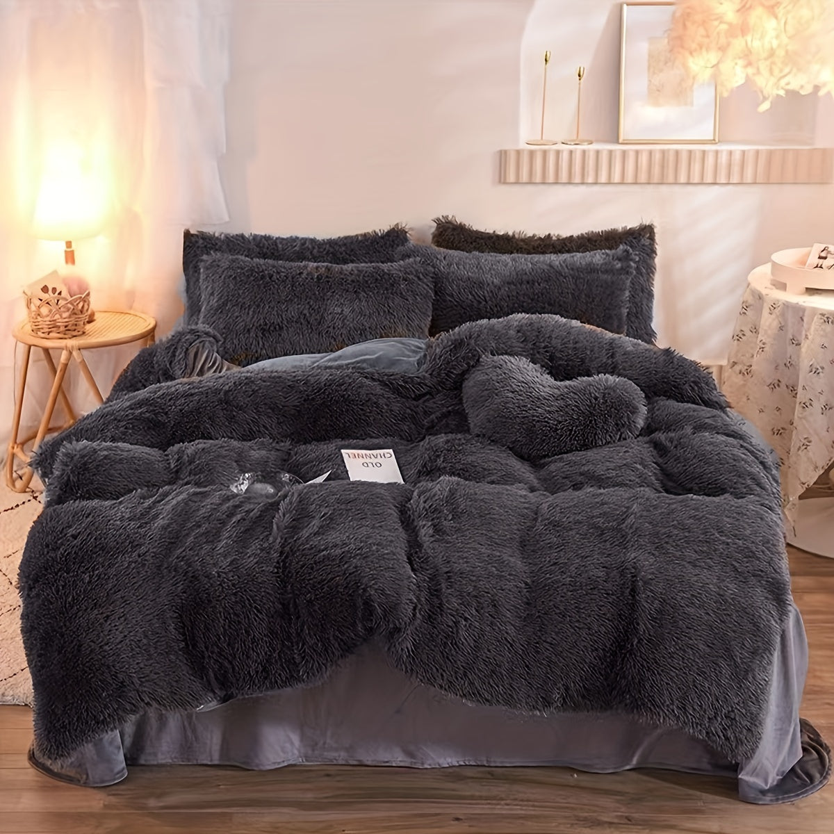 LushNest - Luxe Velvet Duvet Cover Set with Pillowcases