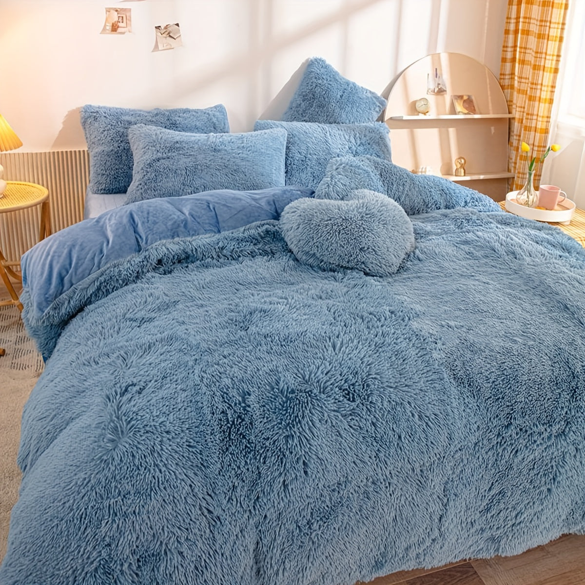 LushNest - Luxe Velvet Duvet Cover Set with Pillowcases