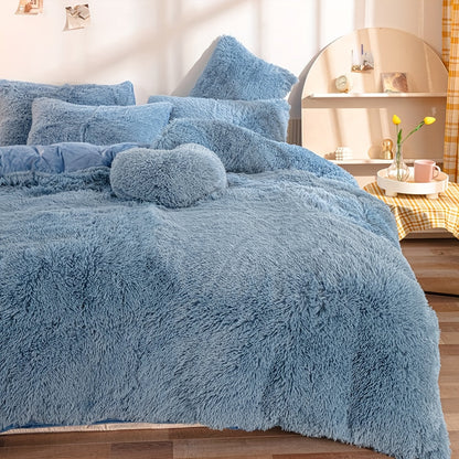LushNest - Luxe Velvet Duvet Cover Set with Pillowcases