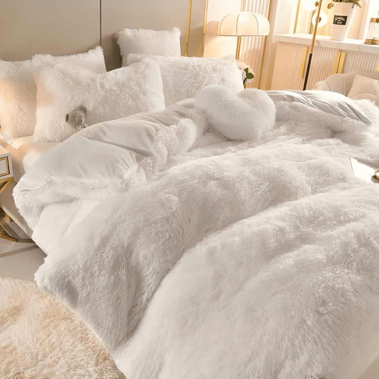LushNest - Luxe Velvet Duvet Cover Set with Pillowcases