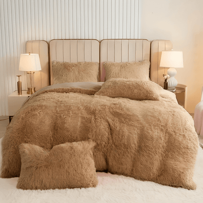 LushNest - Luxe Velvet Duvet Cover Set with Pillowcases