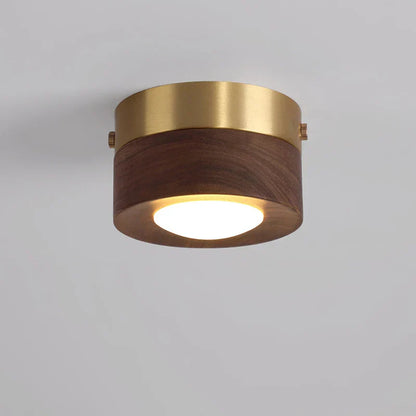 WoodGlow - Valnød LED loftlampe