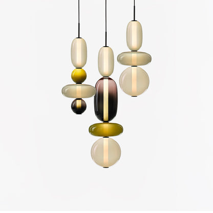 Pendant Light Made of Candied Glass