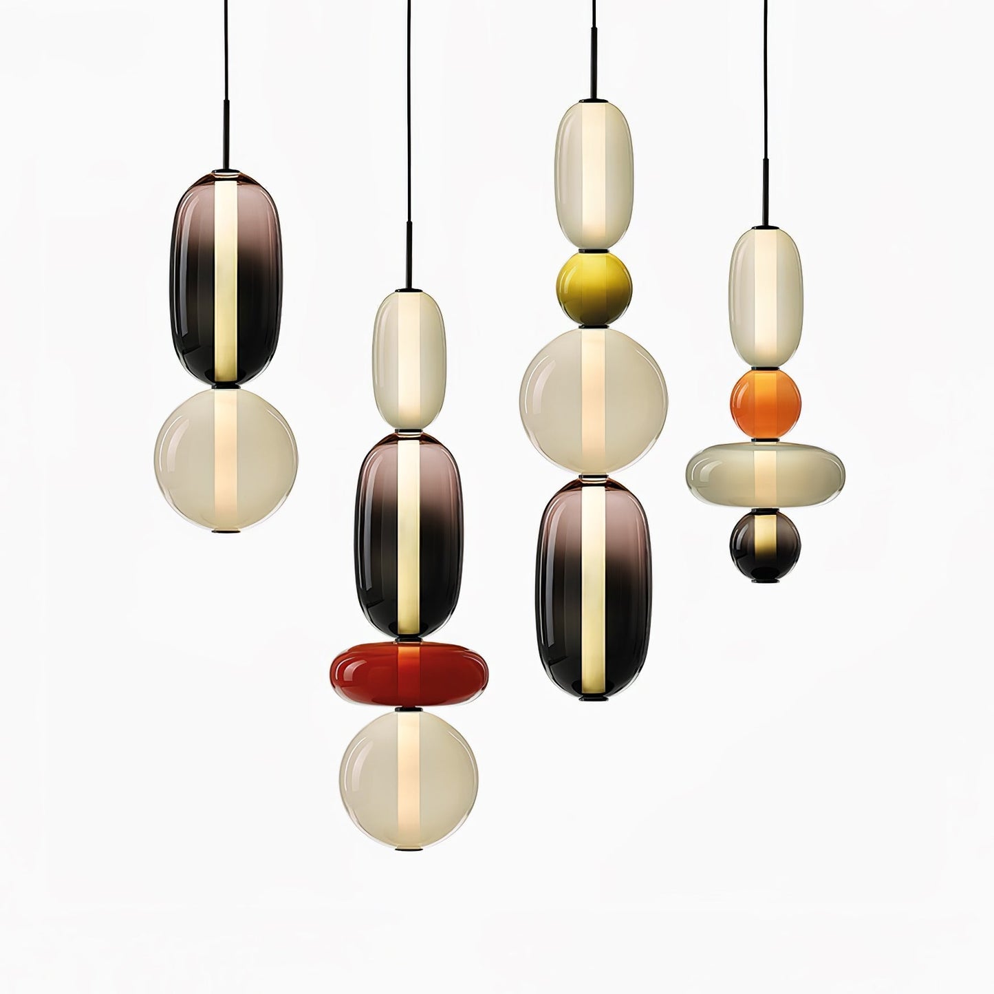Pendant Light Made of Candied Glass
