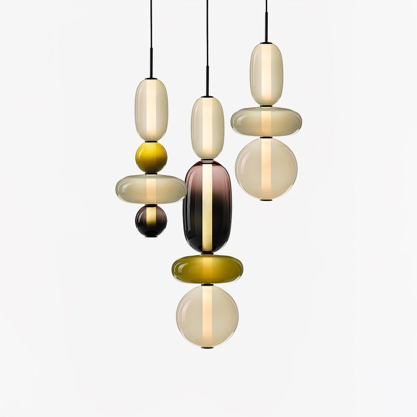 Pendant Light Made of Candied Glass