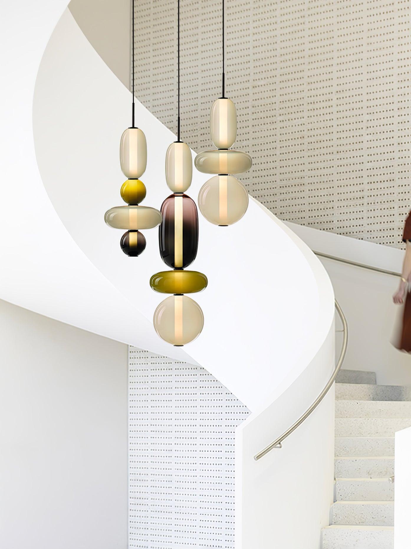 Pendant Light Made of Candied Glass