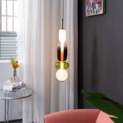 Pendant Light Made of Candied Glass