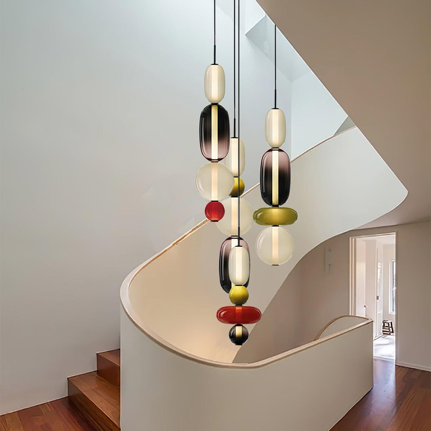 Pendant Light Made of Candied Glass