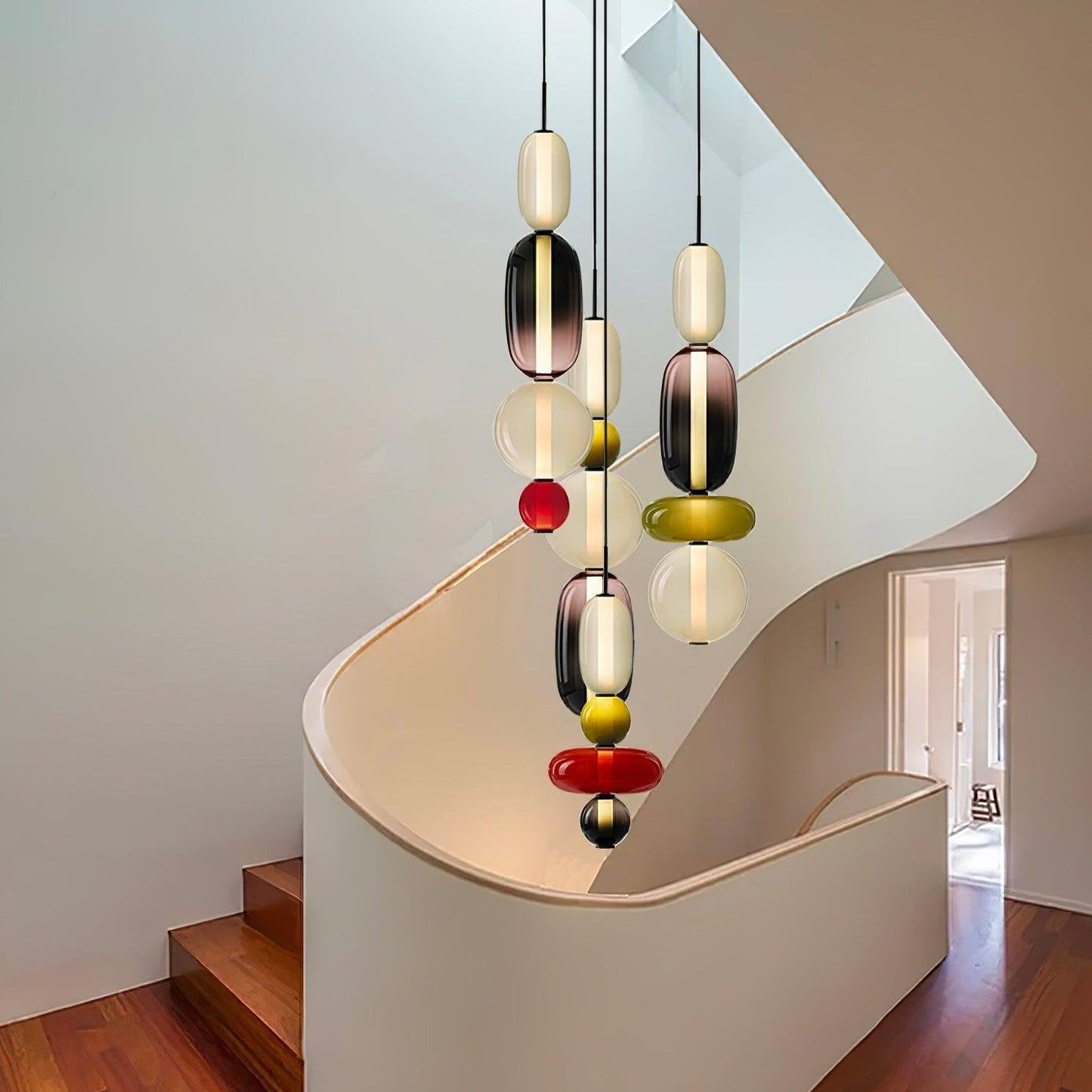 Pendant Light Made of Candied Glass