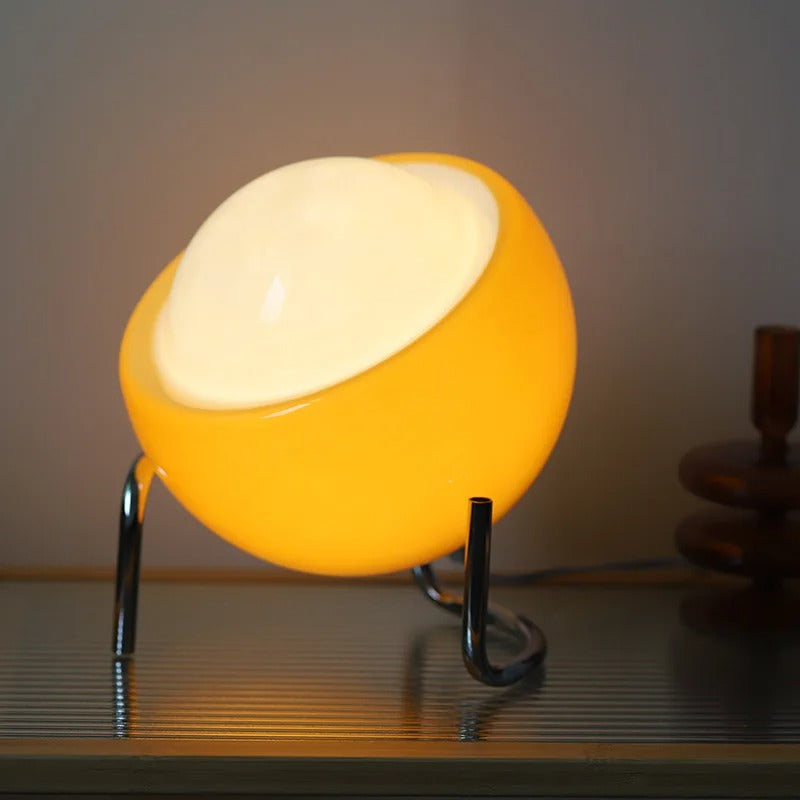 PlanetGlow - Lampe de table en verre illuminée