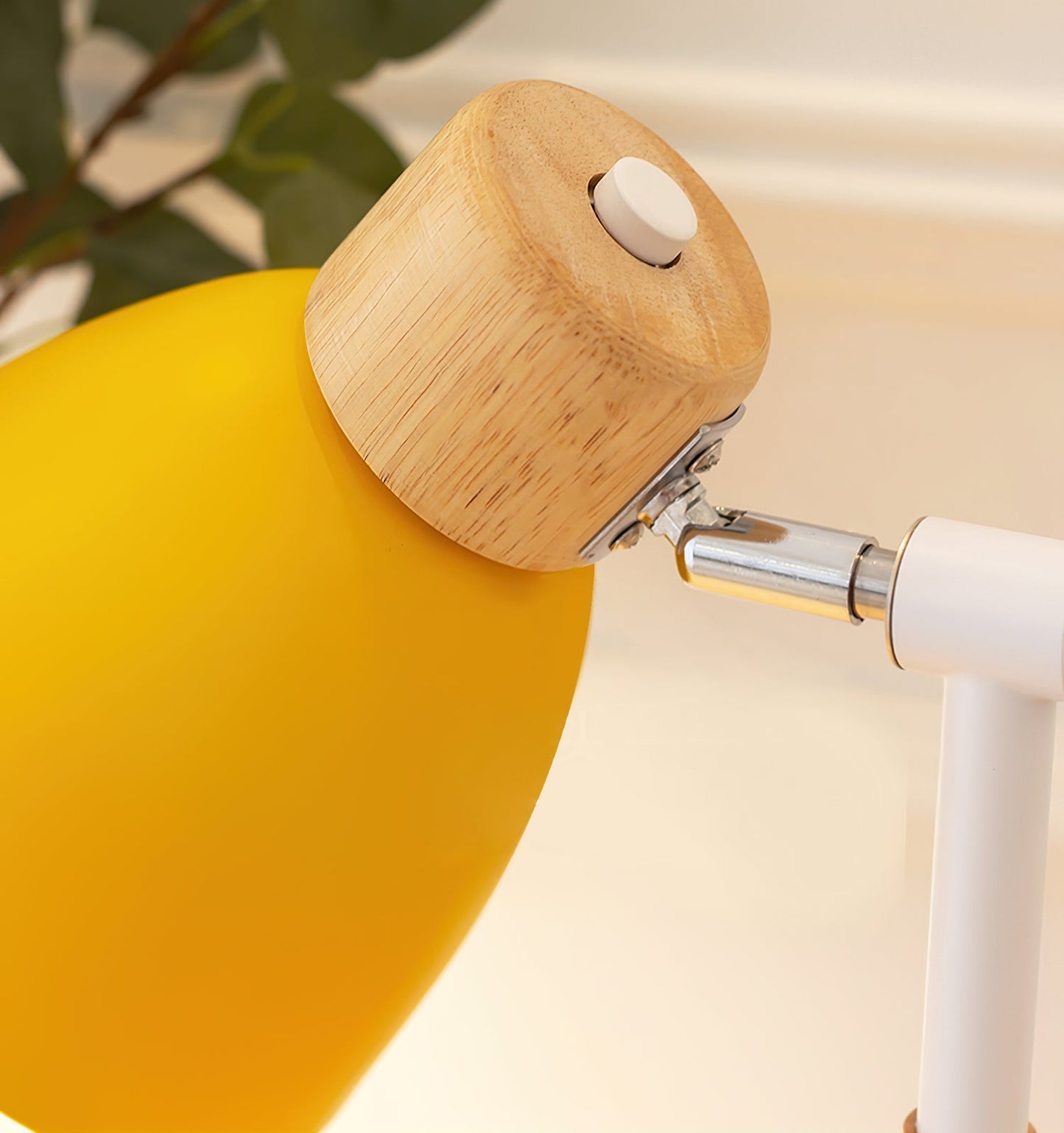 MacaroonGlow - Bordlampe med træramme og bløde farver