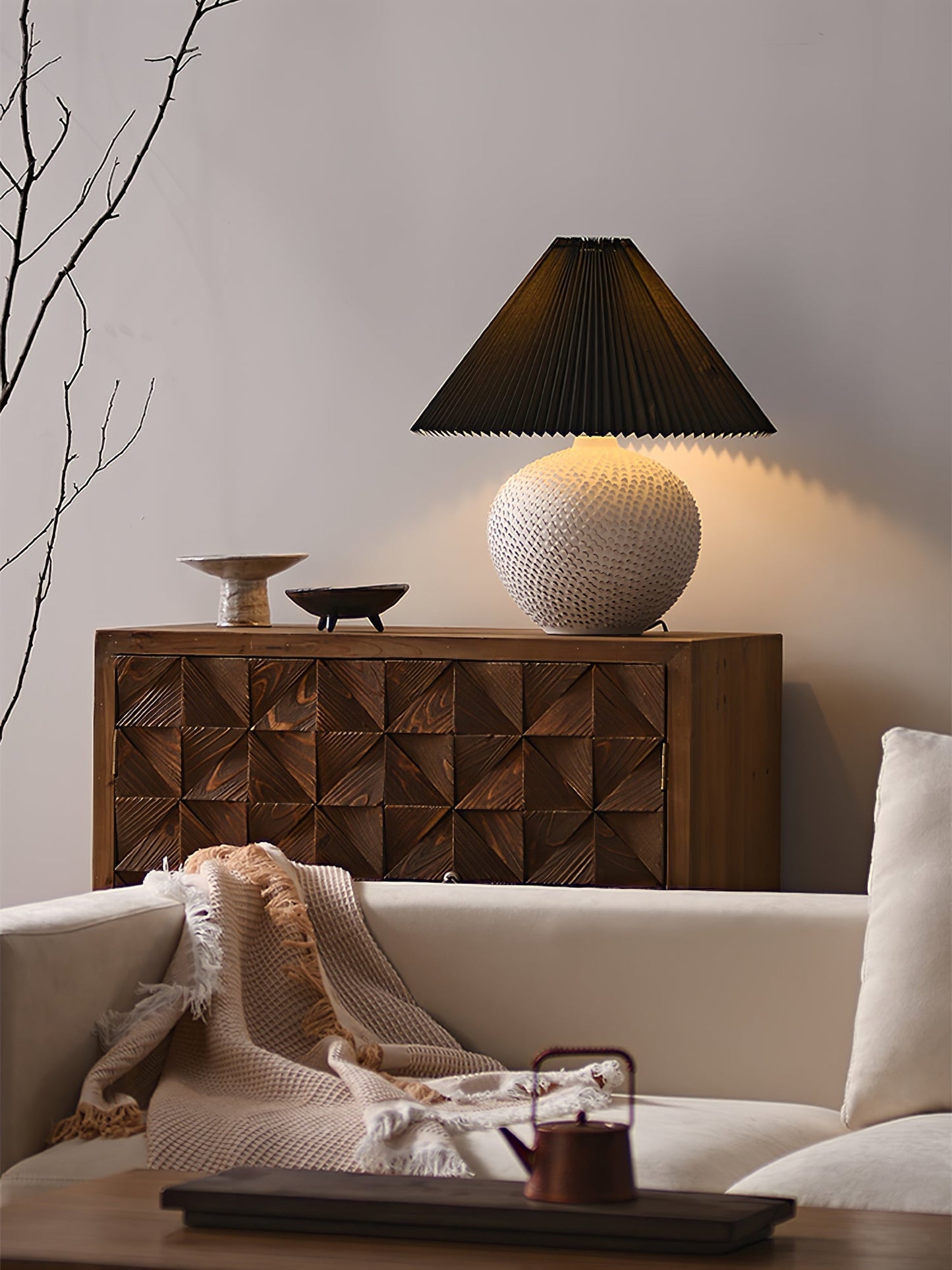 Keramisk overflade bordlampe