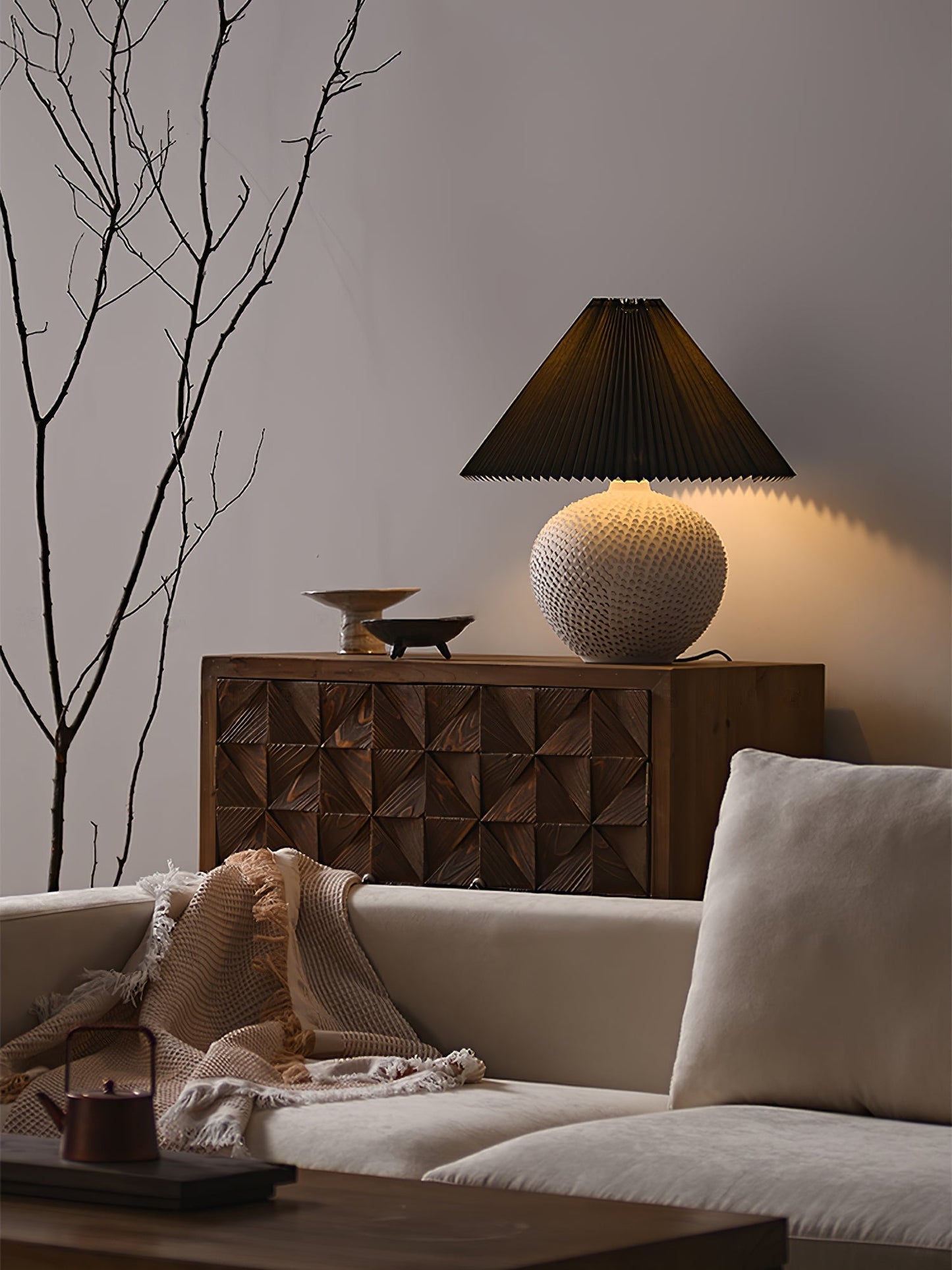 Keramisk overflade bordlampe