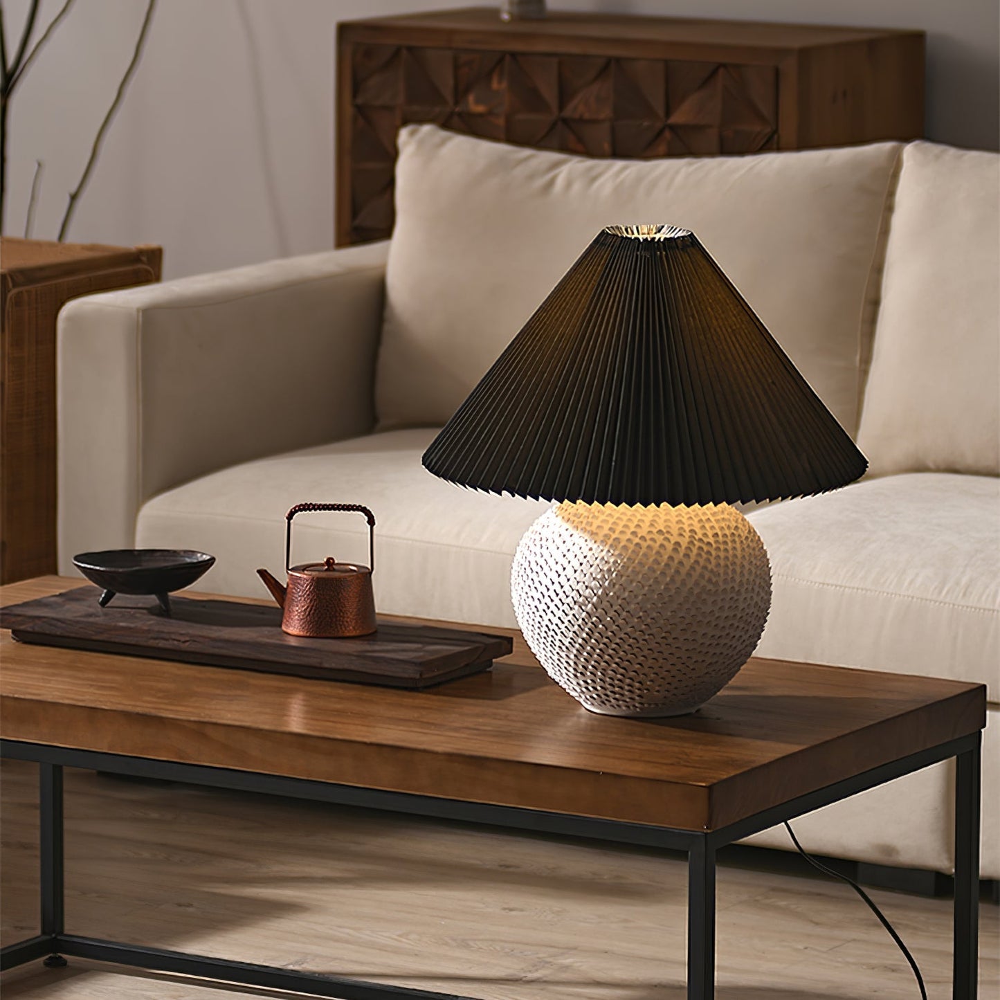 Keramisk overflade bordlampe