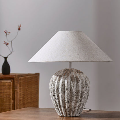 Keramisk fløjteskrivebordslampe